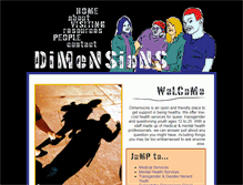 Tablet Screenshot of dimensionsclinic.org